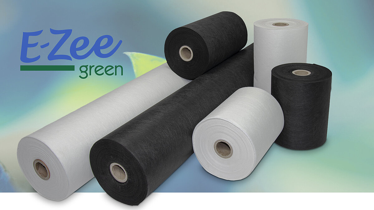 E-ZEE Green Cut rPES-Stickvlies auf Rollen in verschiedenen Breiten
