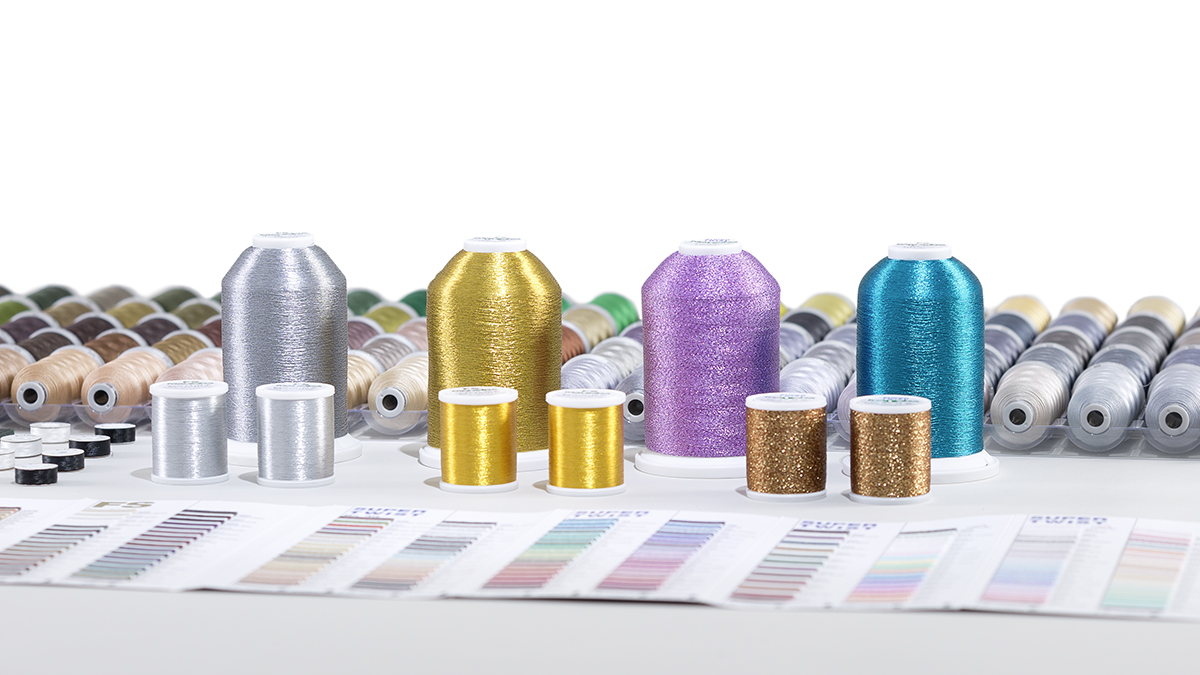Metallic Stickgarn Sortiment